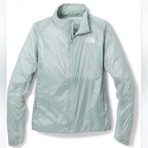 The North Face silver blue running jacket, size S, new